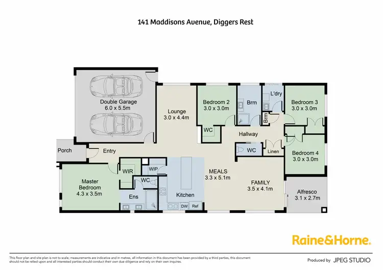 Floorplan of Homely house listing, 141 Madisons Avenue, Diggers Rest VIC 3427
