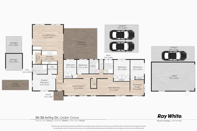Floorplan of Homely house listing, 36-38 Arthy Drive, Cedar Grove QLD 4285