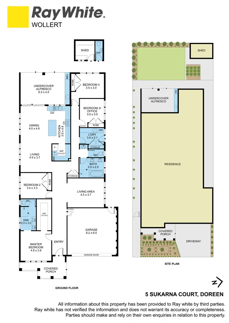 Floorplan of Homely house listing, 5 Sukarna Court, Doreen VIC 3754