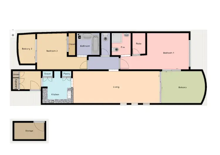 Floorplan of Homely unit listing, 12/3 Thirlmere Road, Mount Lawley WA 6050