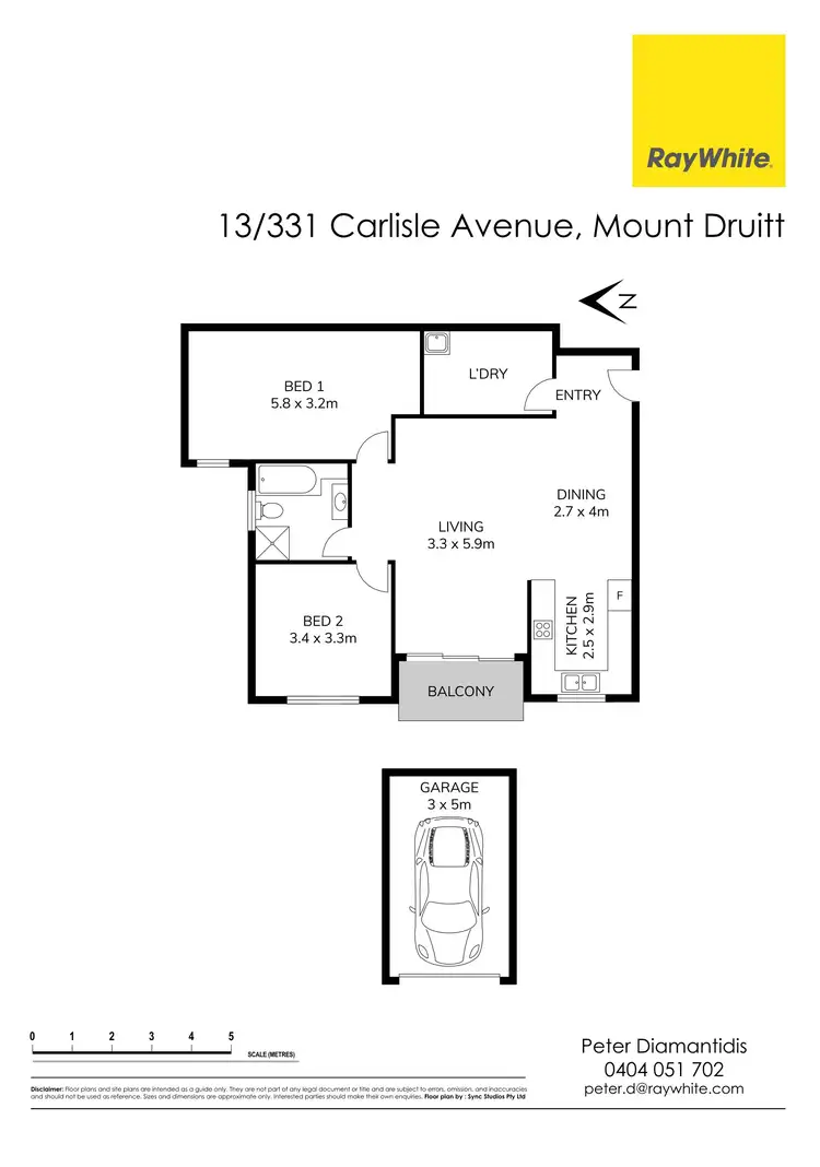 Floorplan of Homely unit listing, 13/331 Carlisle Avenue, Mount Druitt NSW 2770