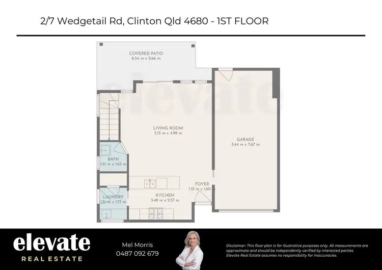 Floorplan of Homely townhouse listing, 2/7 WEDGETAIL ROAD, Clinton QLD 4680