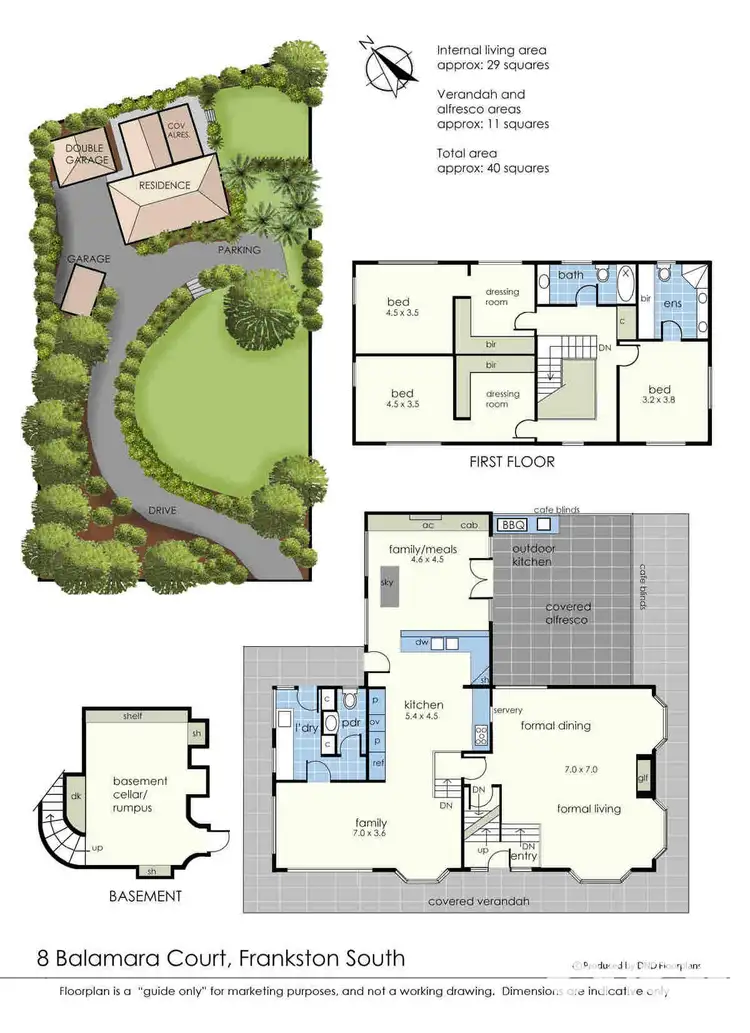 Floorplan of Homely house listing, 8 Balamara Court, Frankston South VIC 3199