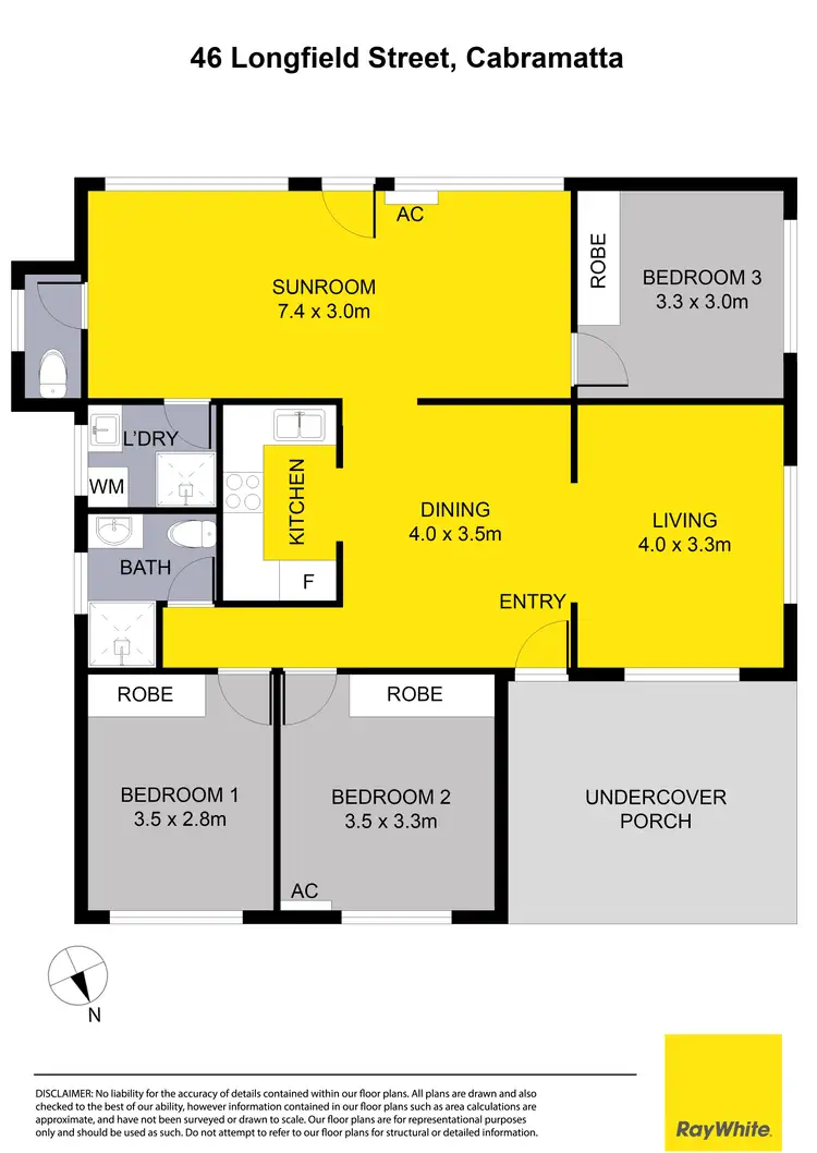Floorplan of Homely house listing, 46 Longfield Street, Cabramatta NSW 2166