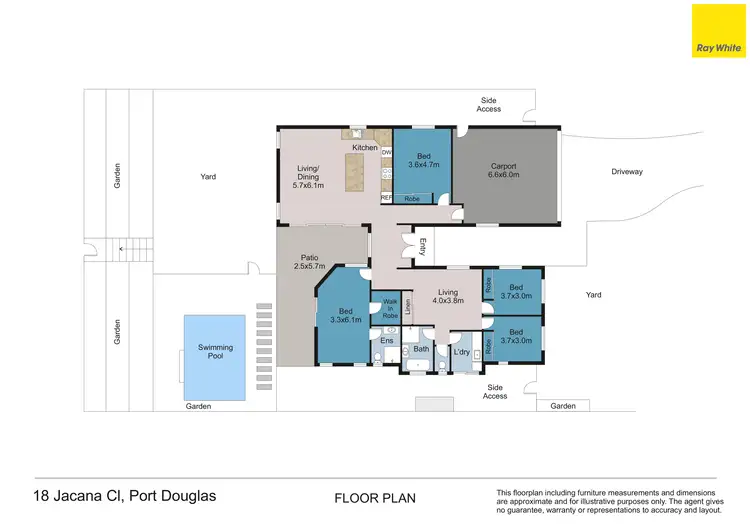 Floorplan of Homely house listing, 18 Jacana Close, Port Douglas QLD 4877