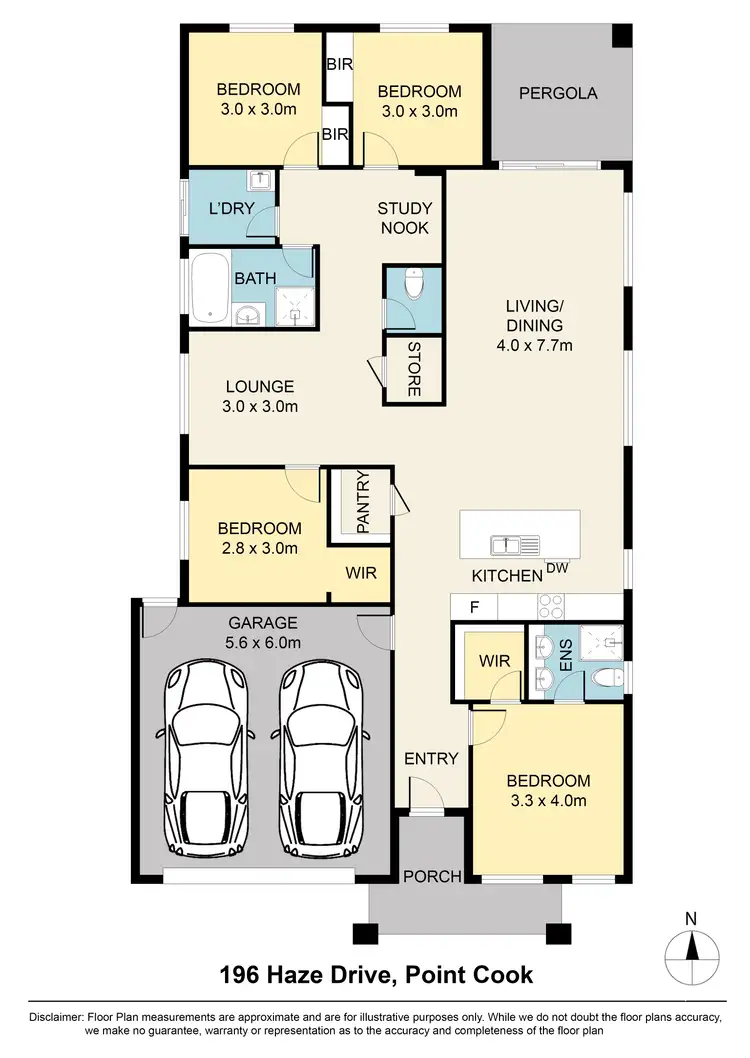 Floorplan of Homely house listing, 196 Haze Drive, Point Cook VIC 3030