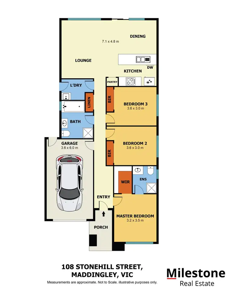 Floorplan of Homely house listing, 108 Stonehill Drive, Maddingley VIC 3340
