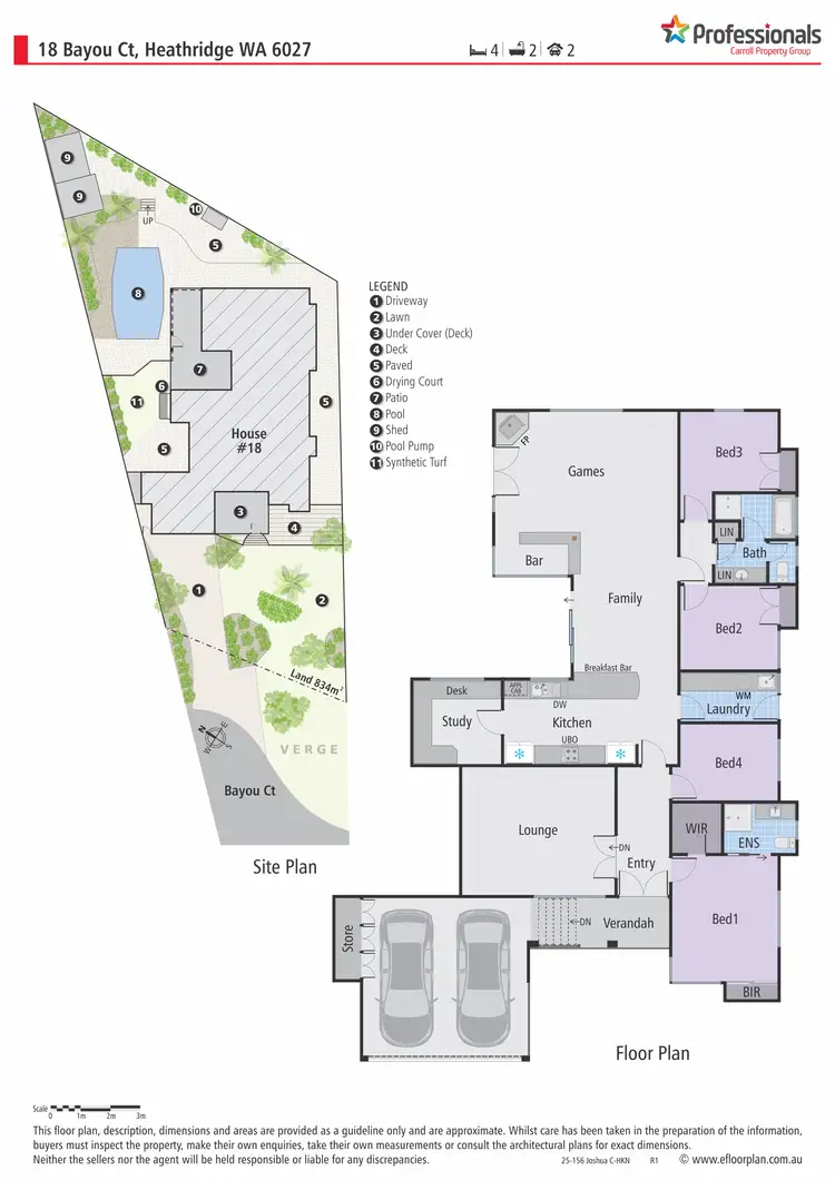 Floorplan of Homely house listing, 18 Bayou Court, Heathridge WA 6027