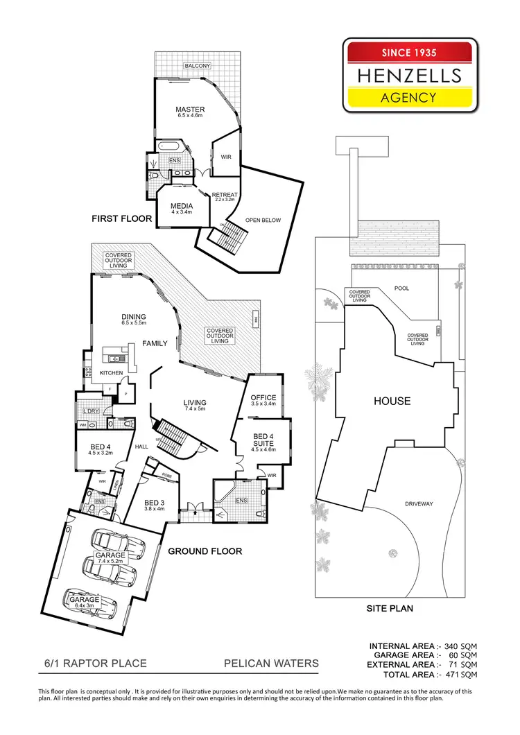 Floorplan of Homely house listing, 6/1 Raptor Place, Pelican Waters QLD 4551