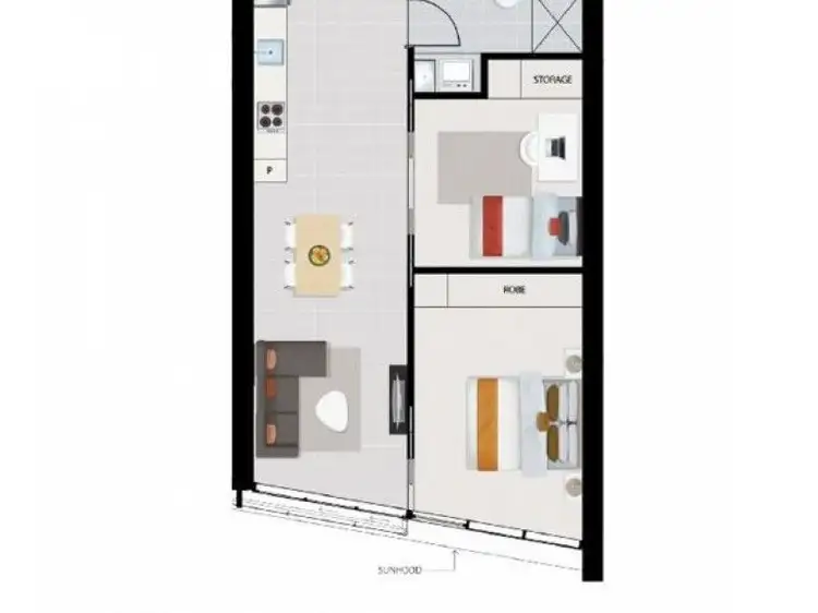 Floorplan of Homely unit listing, Address available on request