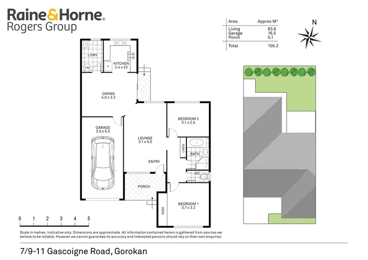 Floorplan of Homely unit listing, 7/9-11 Gascoigne Road, Gorokan NSW 2263