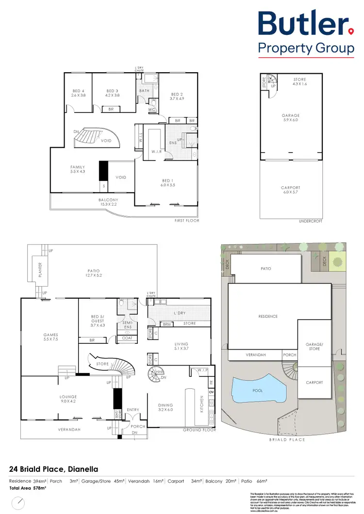 Floorplan of Homely house listing, 24 Briald Place, Dianella WA 6059