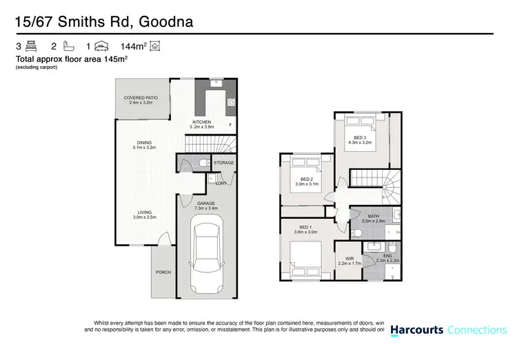Floorplan of Homely townhouse listing, 15/67 Smiths Road, Goodna QLD 4300