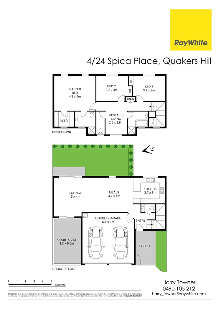 Floorplan of Homely townhouse listing, 4/24 Spica Place, Quakers Hill NSW 2763