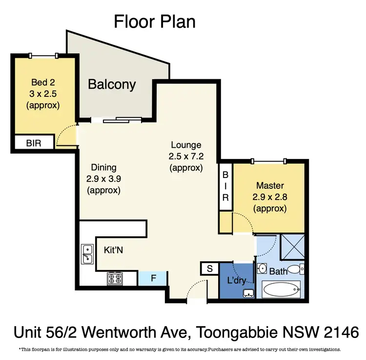 Floorplan of Homely apartment listing, 56/2 Wentworth Avenue, Toongabbie NSW 2146