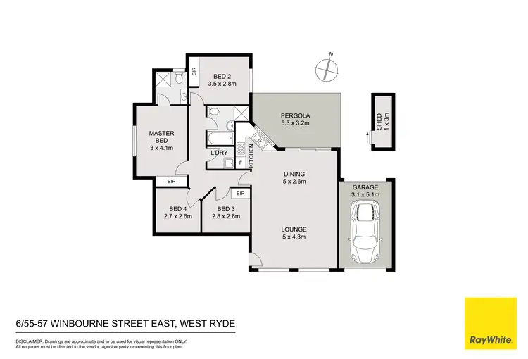 Floorplan of Homely villa listing, 6/55-57 Winbourne Street East, West Ryde NSW 2114