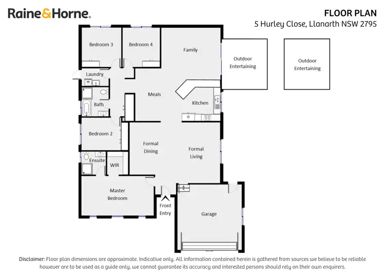 Floorplan of Homely house listing, 5 Hurley Close, Llanarth NSW 2795