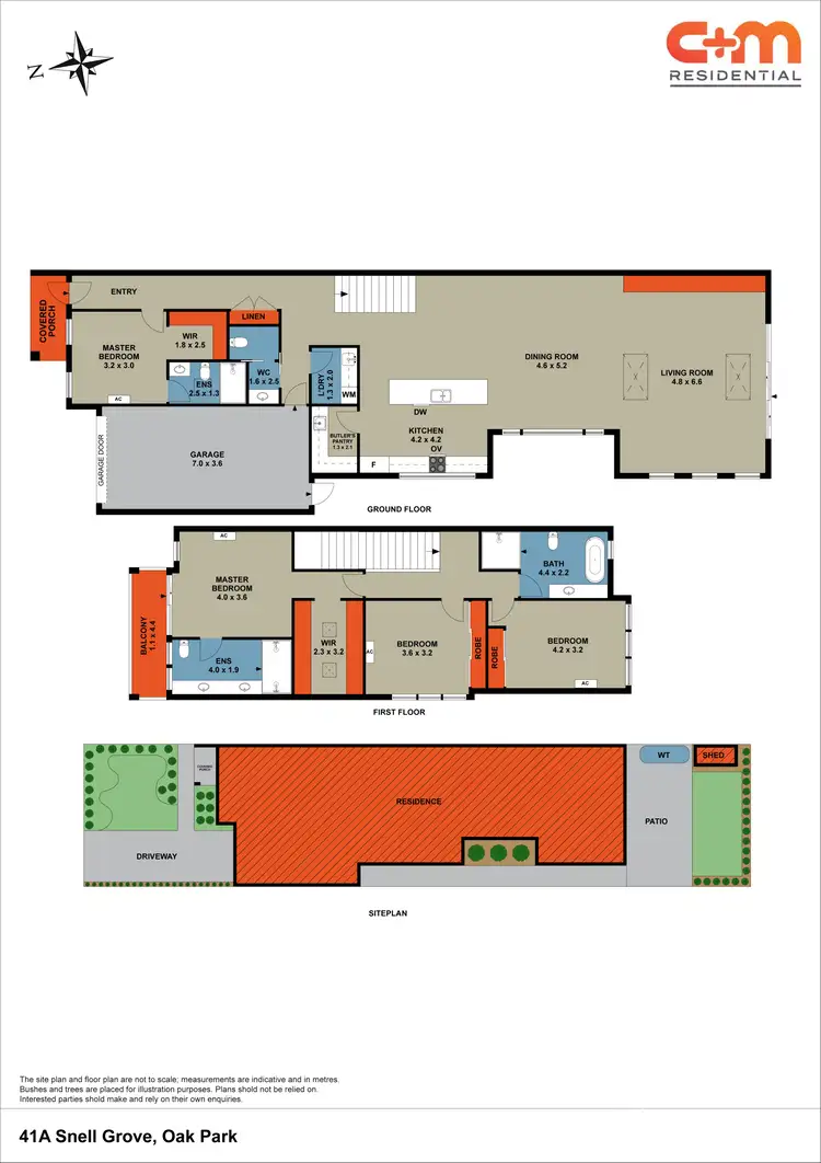 Floorplan of Homely townhouse listing, 41A Snell Grove, Oak Park VIC 3046