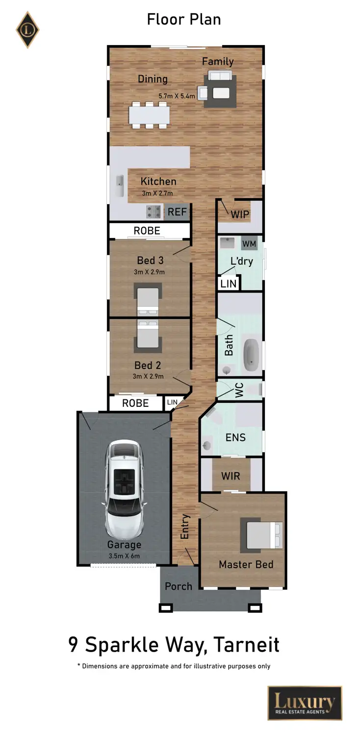 Floorplan of Homely house listing, 9 Sparkle Way, Tarneit VIC 3029