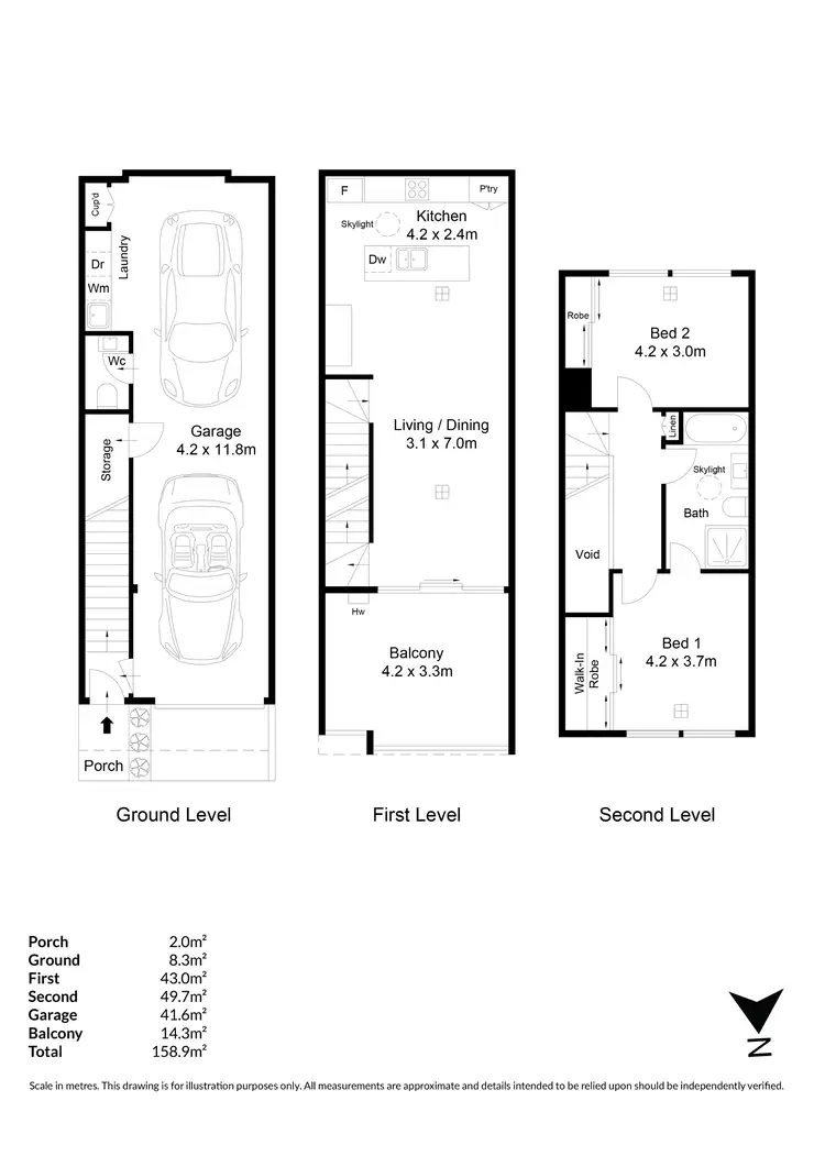 Floorplan of Homely townhouse listing, 17 Steeplechase Avenue, St Clair SA 5011