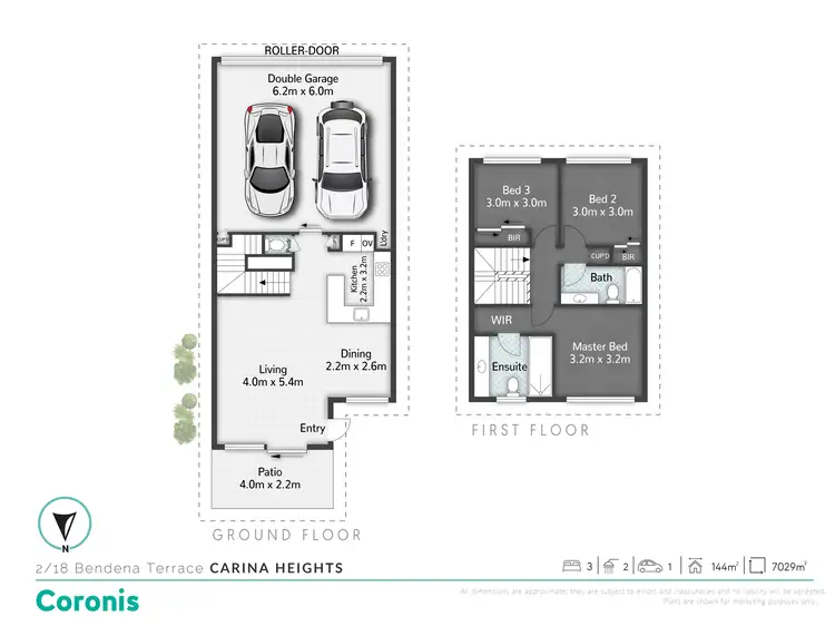 Floorplan of Homely townhouse listing, 2/18 Bendena Terrace, Carina Heights QLD 4152
