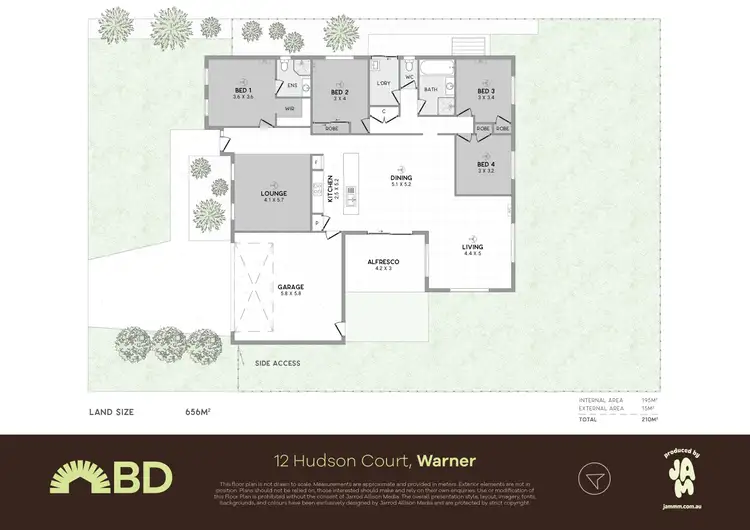 Floorplan of Homely house listing, 12 Hudson Court, Warner QLD 4500