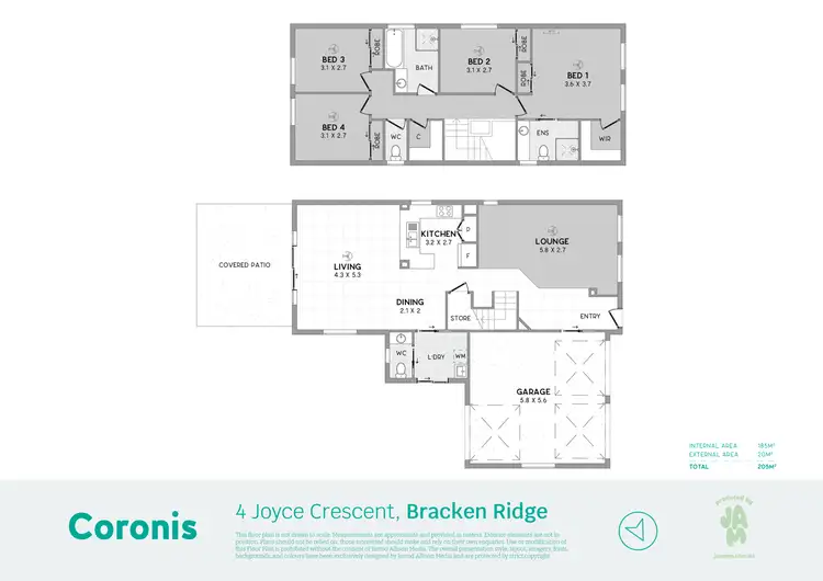 Floorplan of Homely house listing, 4 Joyce Crescent, Bracken Ridge QLD 4017