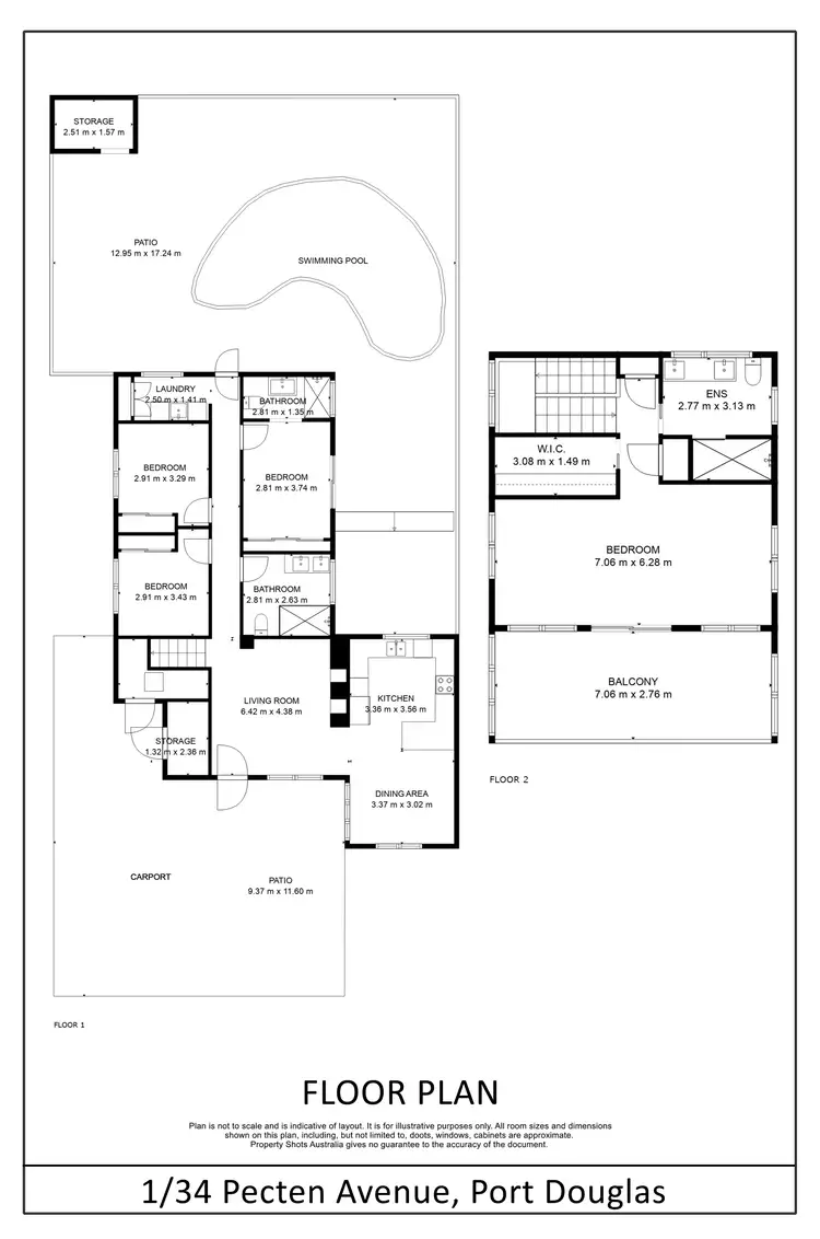 Floorplan of Homely semi-detached listing, 1/34 Pecten Avenue, Port Douglas QLD 4877