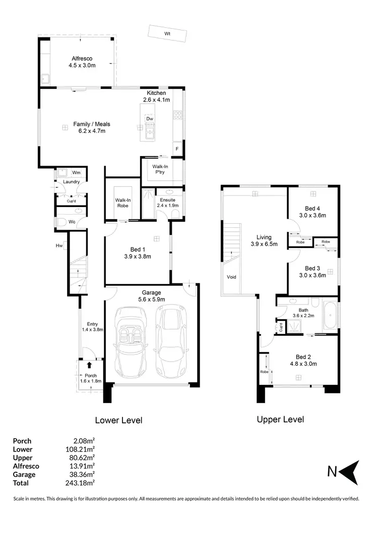Floorplan of Homely house listing, 2C Swan Street, Greenacres SA 5086