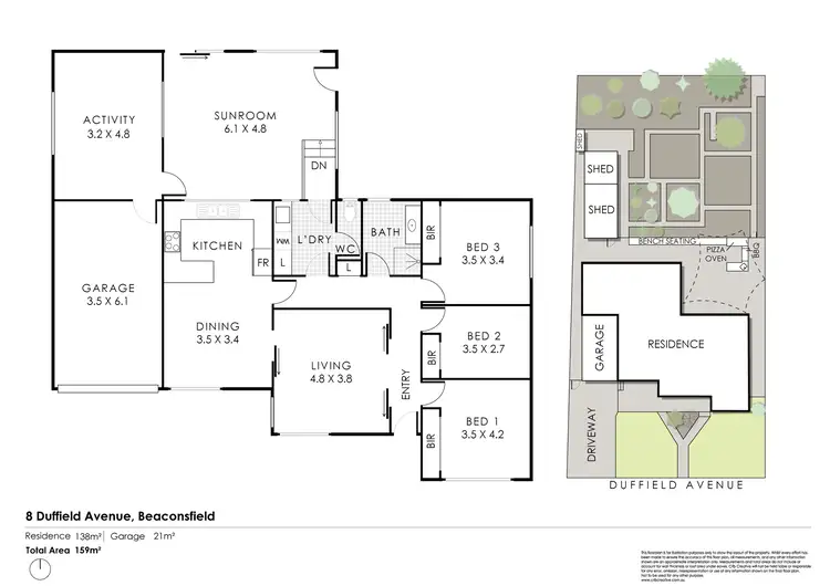 Floorplan of Homely house listing, 8 Duffield Avenue, Beaconsfield WA 6162