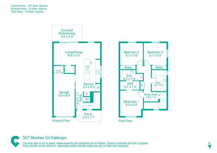 Floorplan of Homely house listing, 34/7 Montree Circuit, Kallangur QLD 4503