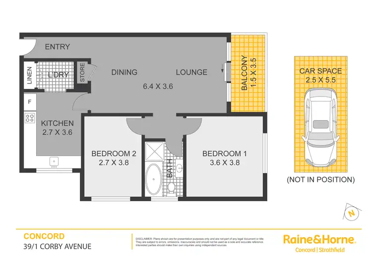 Floorplan of Homely unit listing, 39/1 Corby Avenue, Concord NSW 2137