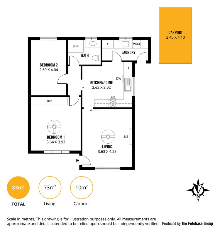 Floorplan of Homely unit listing, 3/48 Sussex Terrace, Westbourne Park SA 5041