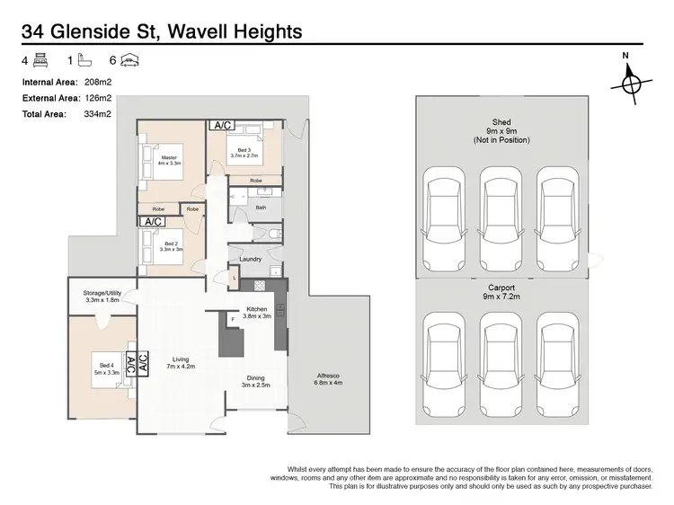 Floorplan of Homely house listing, 34 Glenside Street, Wavell Heights QLD 4012