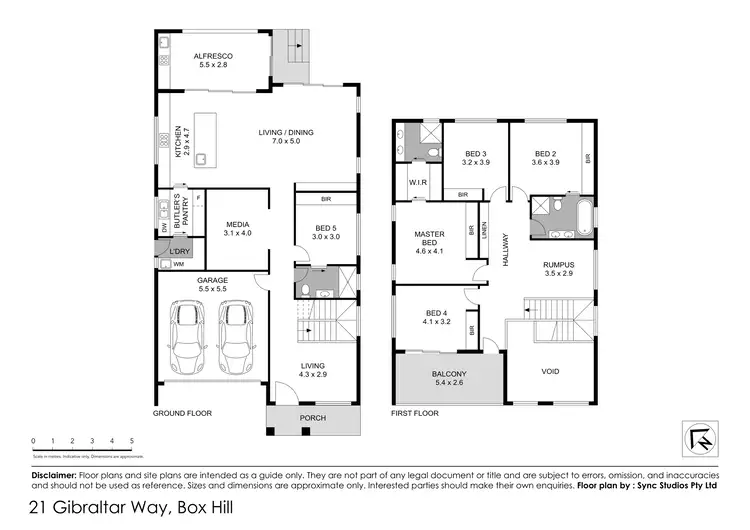 Floorplan of Homely house listing, 21 Gibraltar Way, Box Hill NSW 2765