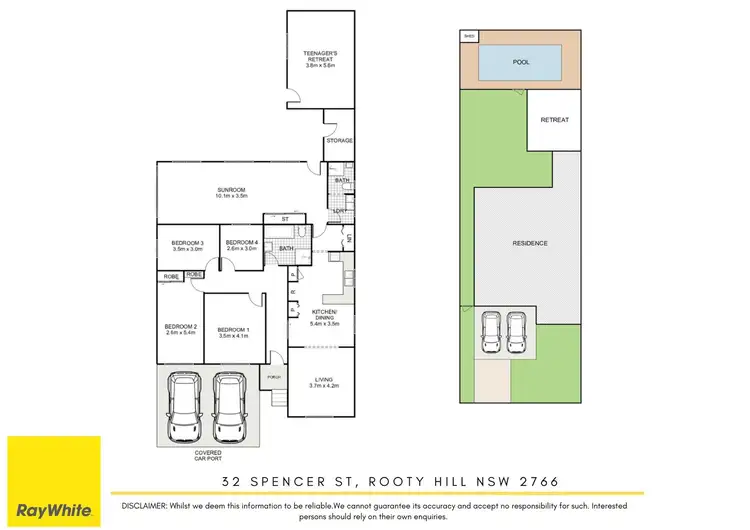 Floorplan of Homely house listing, 32 Spencer Street, Rooty Hill NSW 2766