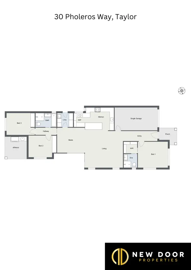 Floorplan of Homely house listing, 30 Pholeros Way, Taylor ACT 2913