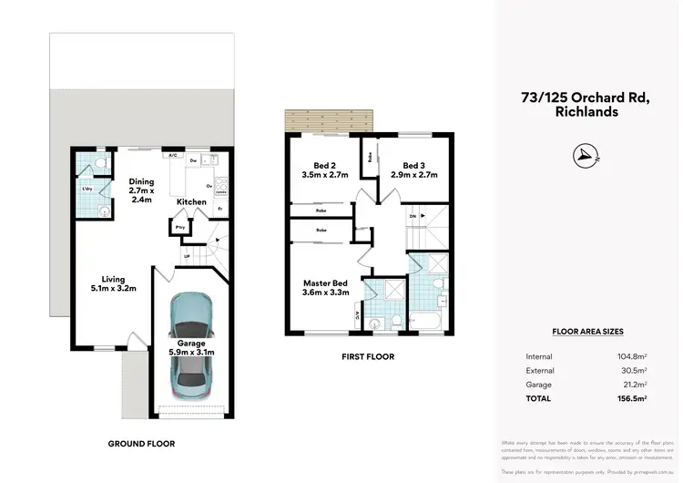 Floorplan of Homely townhouse listing, 73/125 Orchard Road, Richlands QLD 4077