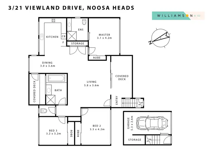 Floorplan of Homely unit listing, 3/21 Viewland Drive, Noosa Heads QLD 4567