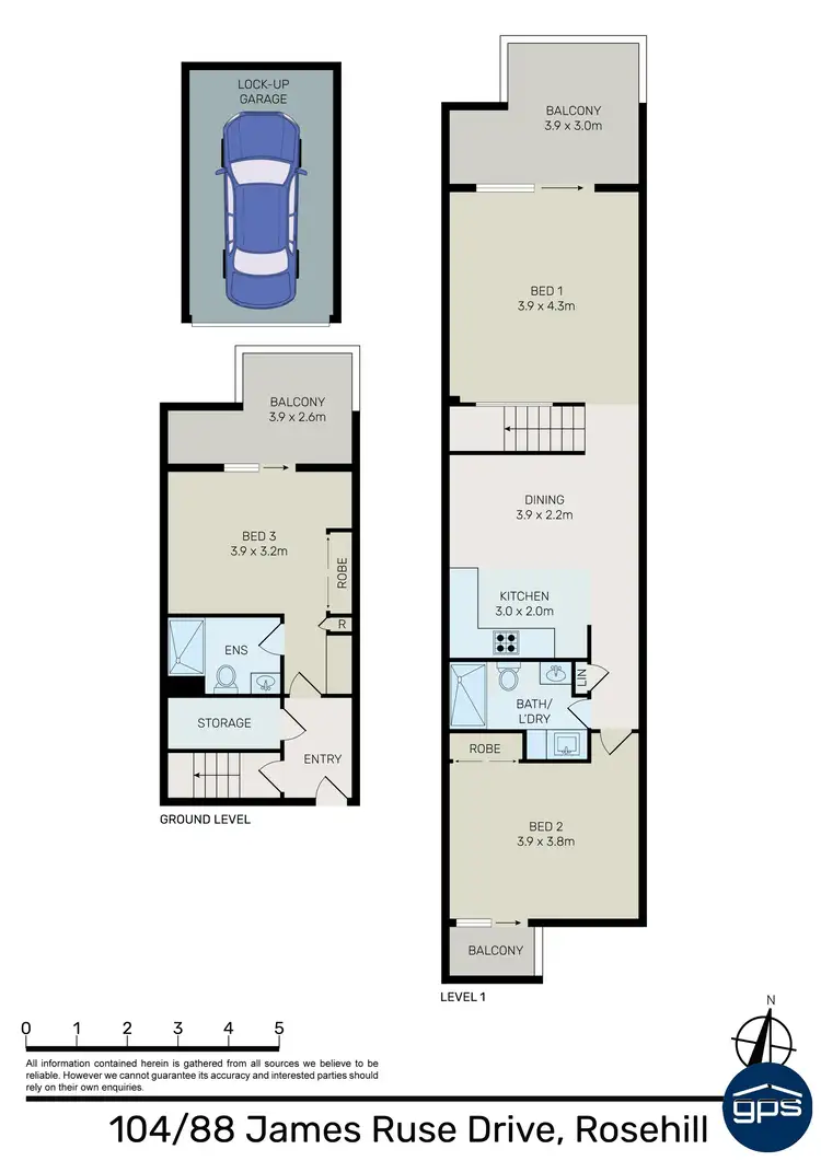 Floorplan of Homely apartment listing, 104/88 James Ruse Drive, Rosehill NSW 2142