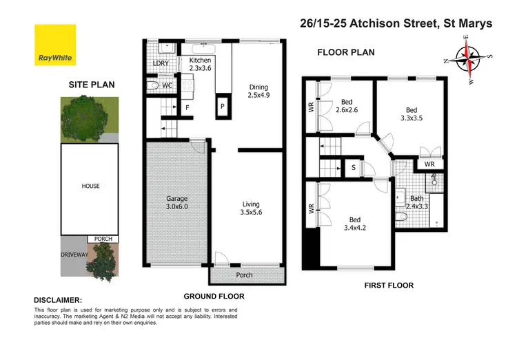 Floorplan of Homely townhouse listing, 26/15-25 Atchison Street, St Marys NSW 2760