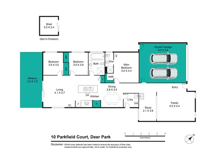 Floorplan of Homely house listing, 10 Parkfield Court, Deer Park VIC 3023