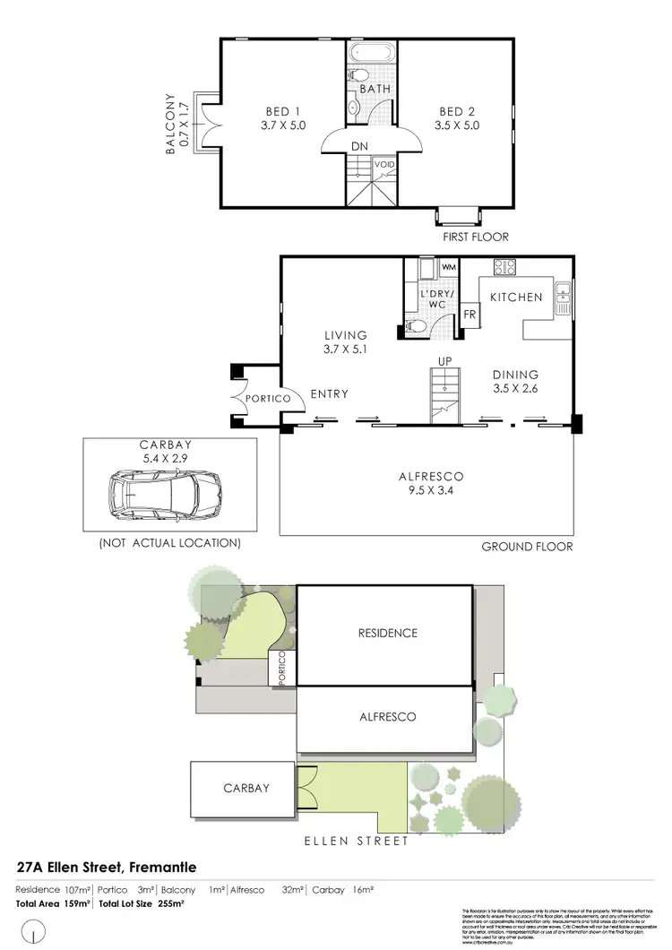 Floorplan of Homely house listing, 27A Ellen Street, Fremantle WA 6160