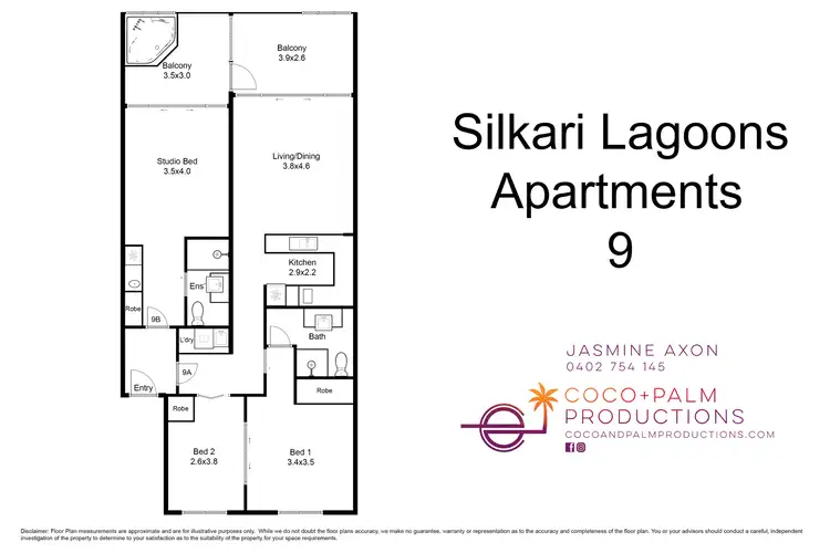 Floorplan of Homely unit listing, 9/2-16 Langley Road (SILKARI LAGOONS), Port Douglas QLD 4877