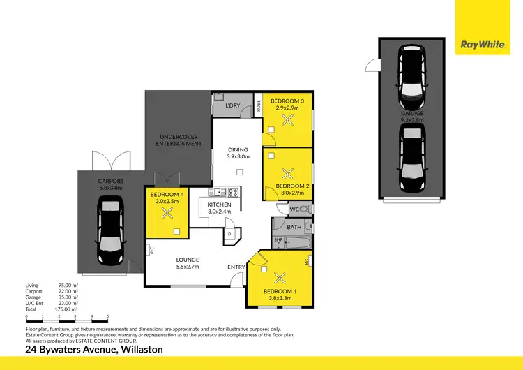 Floorplan of Homely house listing, 24 Bywaters Avenue, Willaston SA 5118