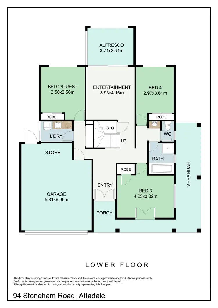 Floorplan of Homely house listing, 94 Stoneham Road, Attadale WA 6156