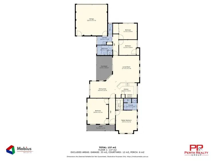 Floorplan of Homely house listing, 4 Woile Way, Byford WA 6122