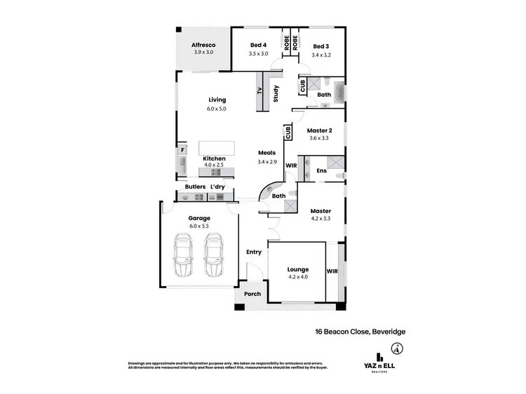 Floorplan of Homely house listing, 16 Beacon Close, Beveridge VIC 3753