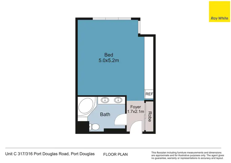 Floorplan of Homely apartment listing, C317/316 Port Douglas Road, Port Douglas QLD 4877