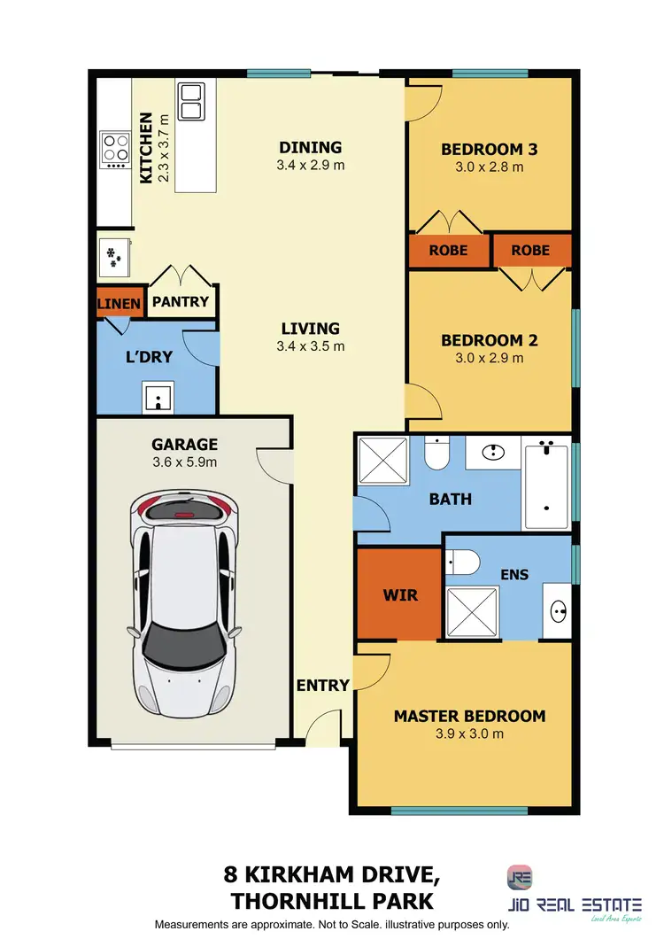 Floorplan of Homely house listing, 8 Kirkham Drive, Thornhill Park VIC 3335